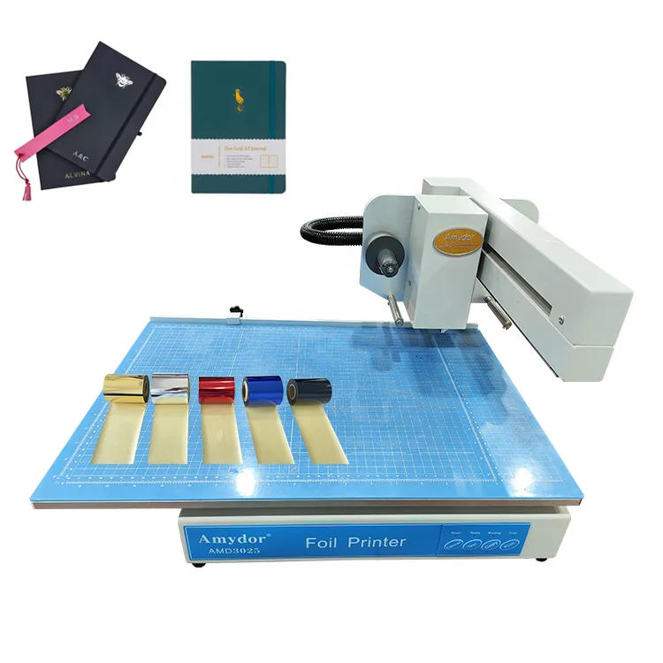 Fully Automatic Computer Design Soft Leather Notebook Hard Cover Digital Hot Foil Printers AMD3025