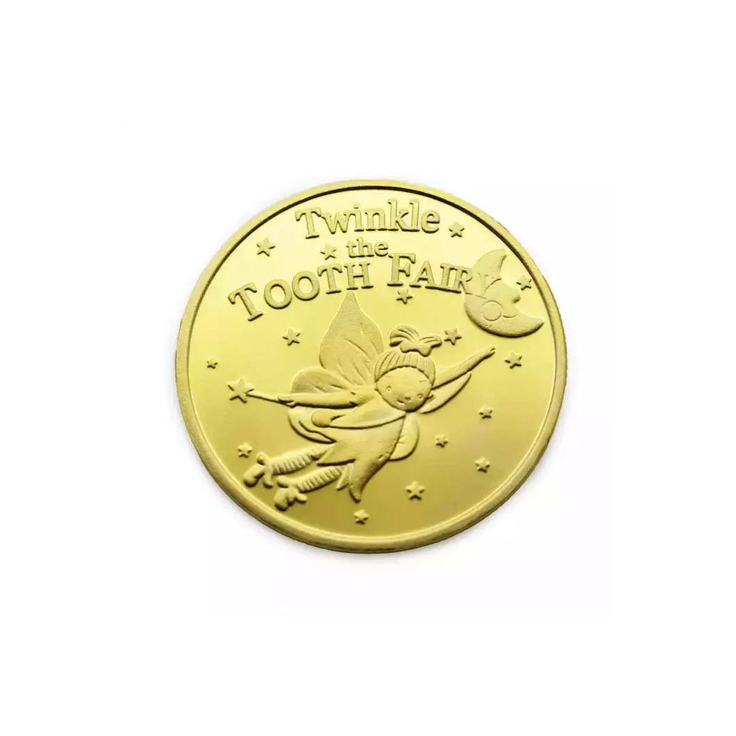 Cartoon Souvenir Metal Coins  The Tooth Fairy Commemorative Coins