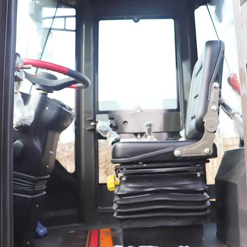 Export large load wheeled backhoe loader 4*4 off-road wheeled backhoe loader with A/C in Central America