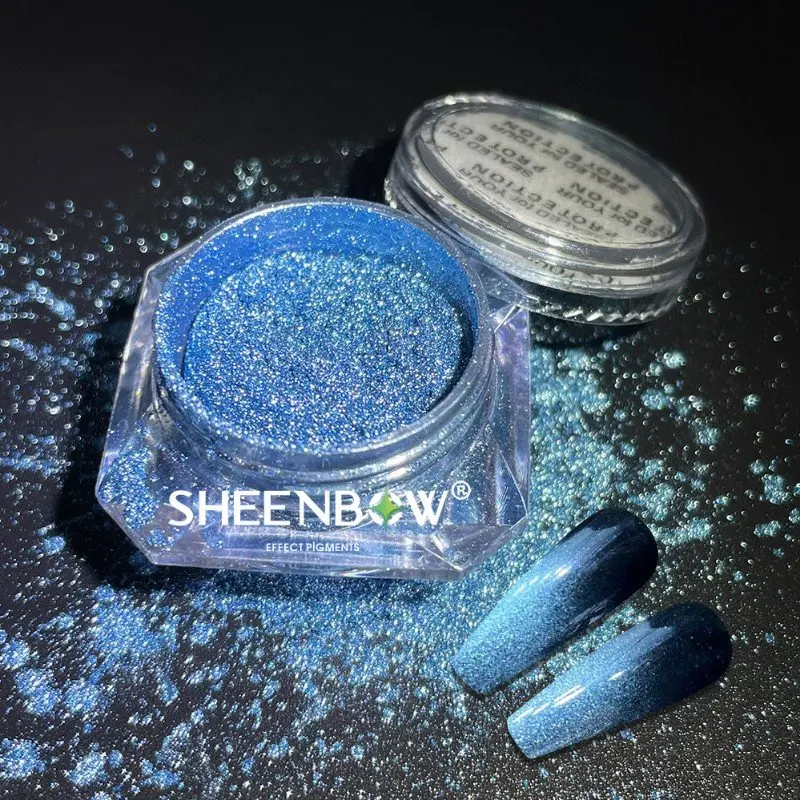 Sheenbow 9D Magnetic Gel Polish Silver Snowlight Semi-transparent Cat Nail Gel Polish Pigment for Nails