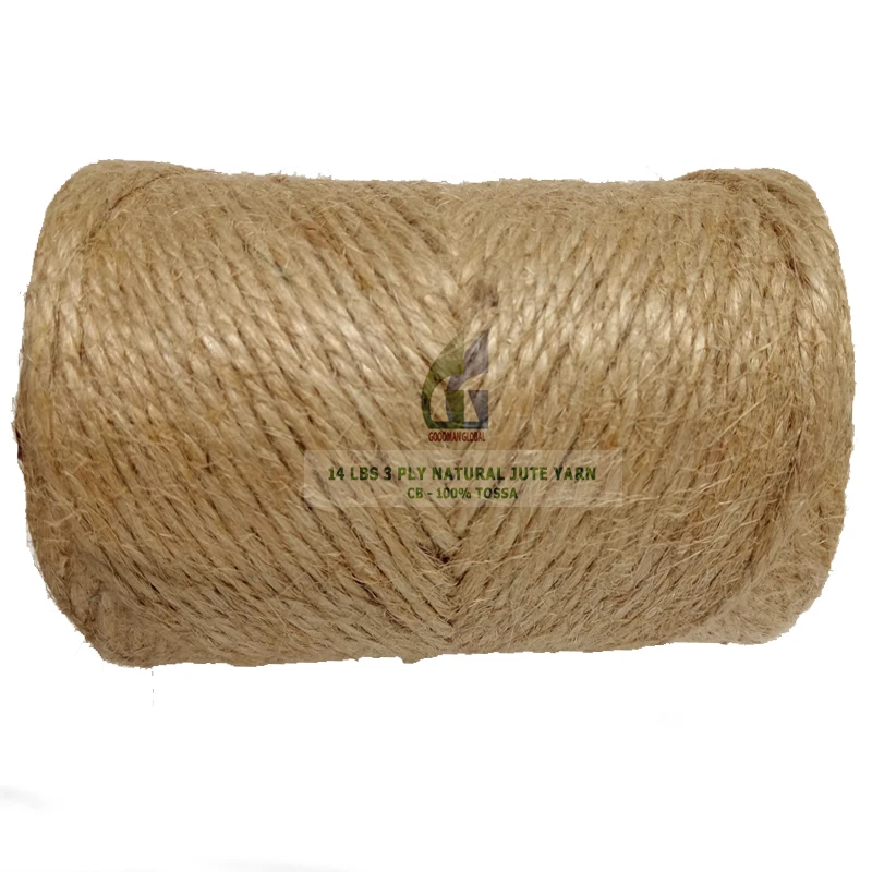 Jute Color Twist Rope Ply Jute Yarn Natural 100% Tossa CB Special Quality Eco friendly Hand Knitting Jute Twine 14 Lbs 16.34 Lbs