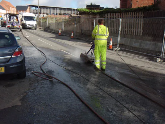 2500bar reliable heavy duty road marking remove high pressure pump unit