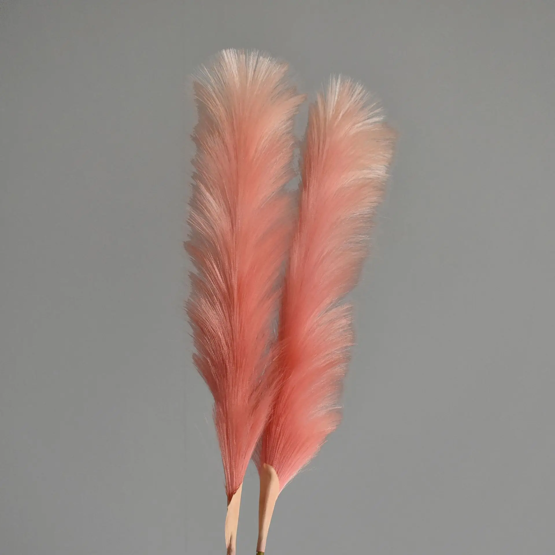 High Quality False Large Fluffy Grey Beige Artificial Dried Pampas Grass For Sale