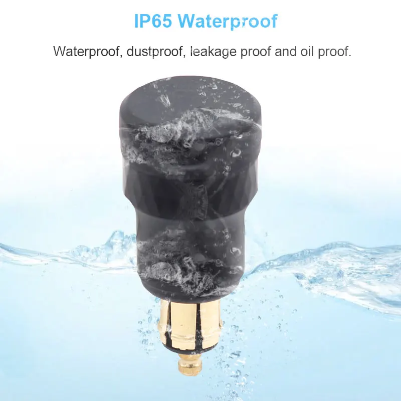 Waterproof 12V/24V  Din Hella Plug to Quick Charge 3.0 USB Charger and Type C Power Delivery Adapter for BMW Motorcycle