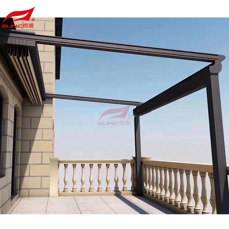Glass Aluminum Garage Door Soundproof System Movable Frameless Sliding Glass Doors