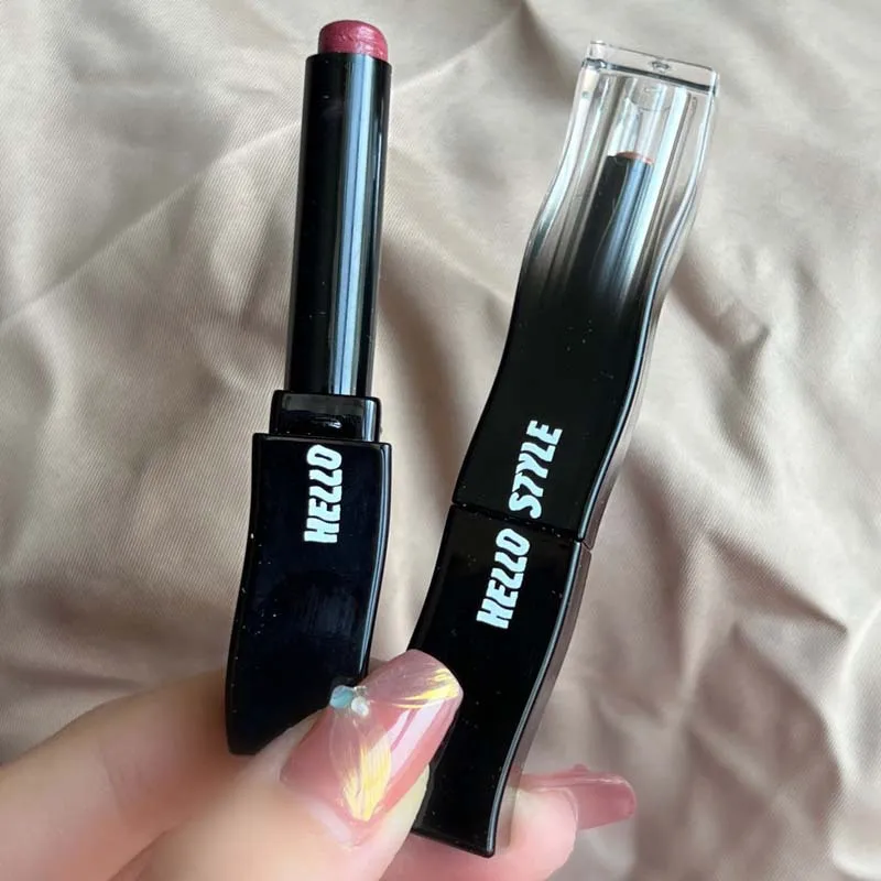 Black  satin lipstick moisturizing mirror gloss lipstick nude makeup