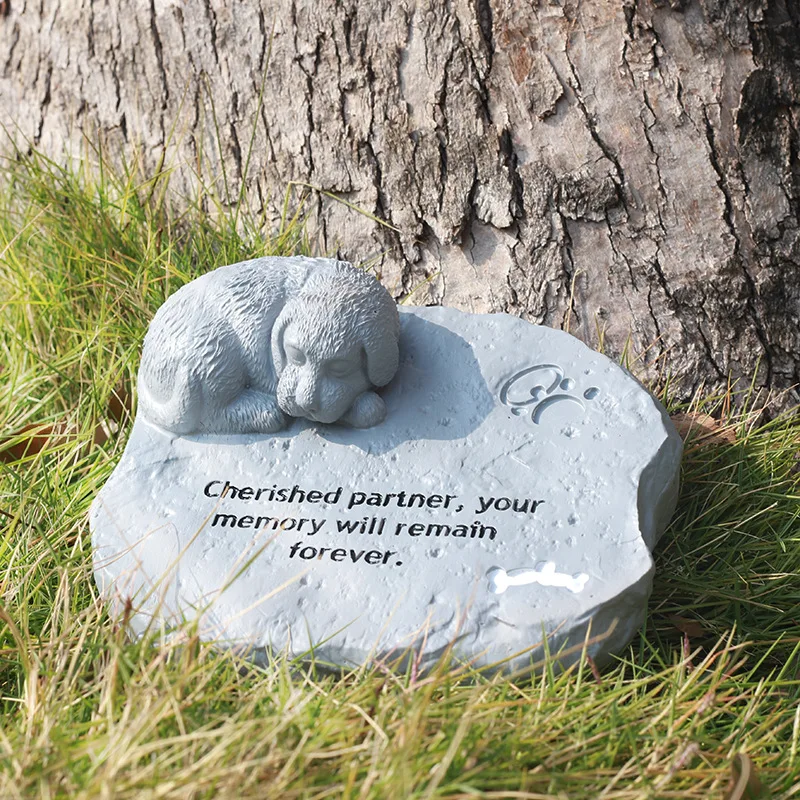 LM0004W Pet urn and caskets Pet funeral supplies Pet Monument Cat and dog burial tombstone