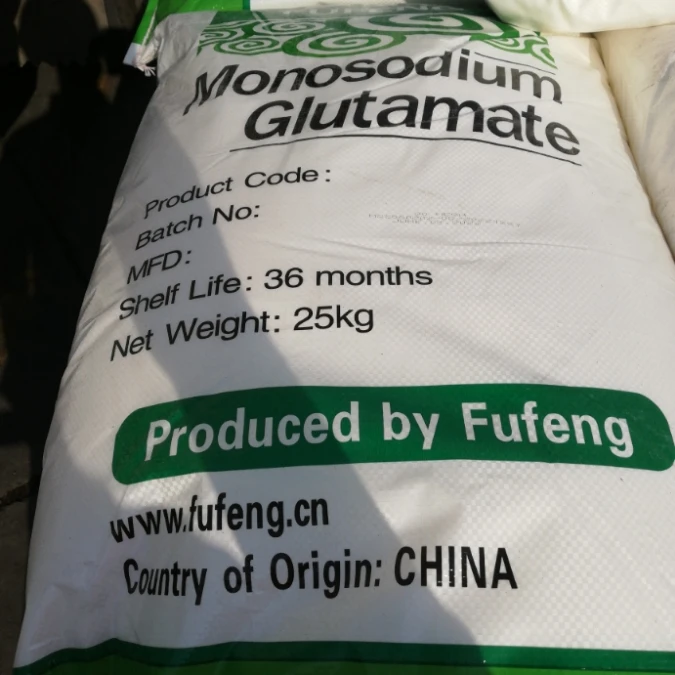 Purity 99 Bulk Monosodium Glutamate Fufeng Bag White Mesh Crystals KOSHER Storage Cool Packaging Color Package Powder Flavour