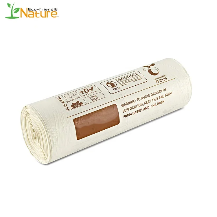OK Compostable Eco Friendly Home Compostable Eco Rubbish Trash Garbage Bags