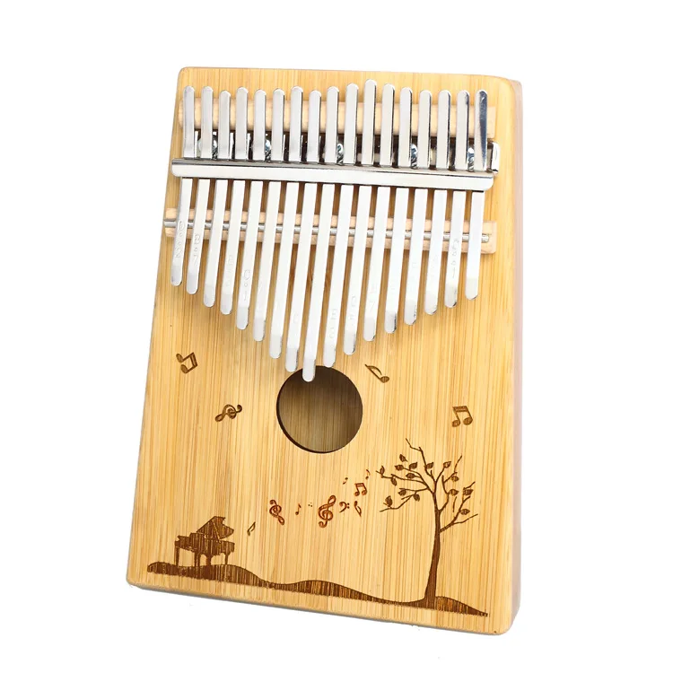  Kalimba на заказ белая картина деревянная 17 клавиш портативный Kalimbe для