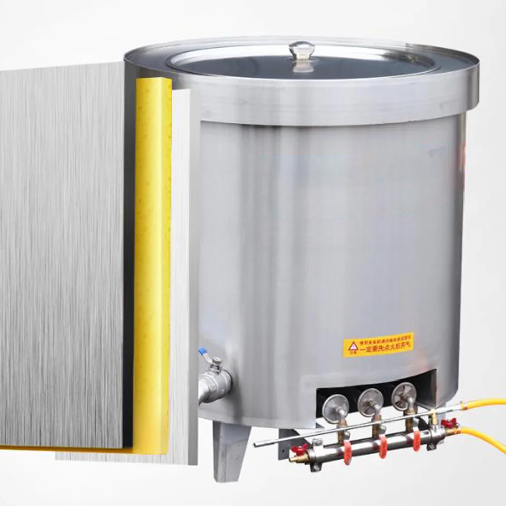 
Commercial meat cooker gas soup pot high efficiency and energy saving thick stainless steel gas soup barrel 