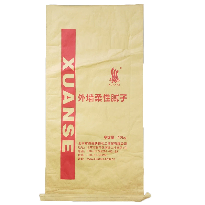 
High quality custom 10KG 20kg 25kg 50kg Empty brown kraft paper cement bag 