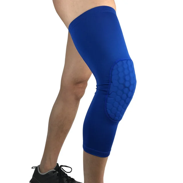 Wholesale Honeycomb Sport Knee Pads Long Compression Protective Knee Pads Knee Support Brace For Basketball Volleyball