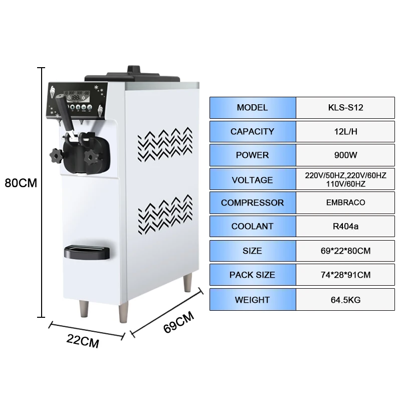 One flavors soft ice cream machine price italian ice cream machine commercial machine  for sale