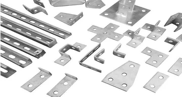 C shape photovoltaic support bracket Precision Bending Welding Stamping Sheet Metal parts for photovoltaic support assembly