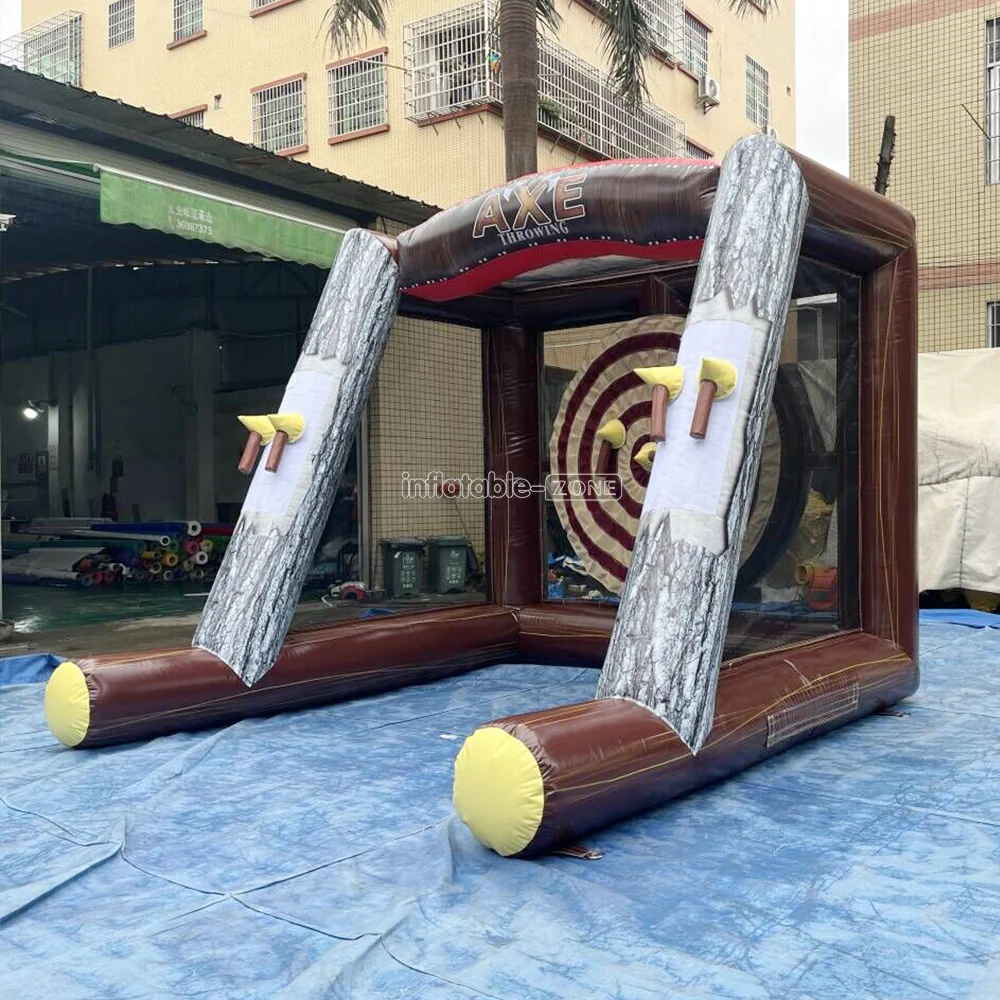 inflatable axe throwing game in stock low price,inflatable glow axe throwing game