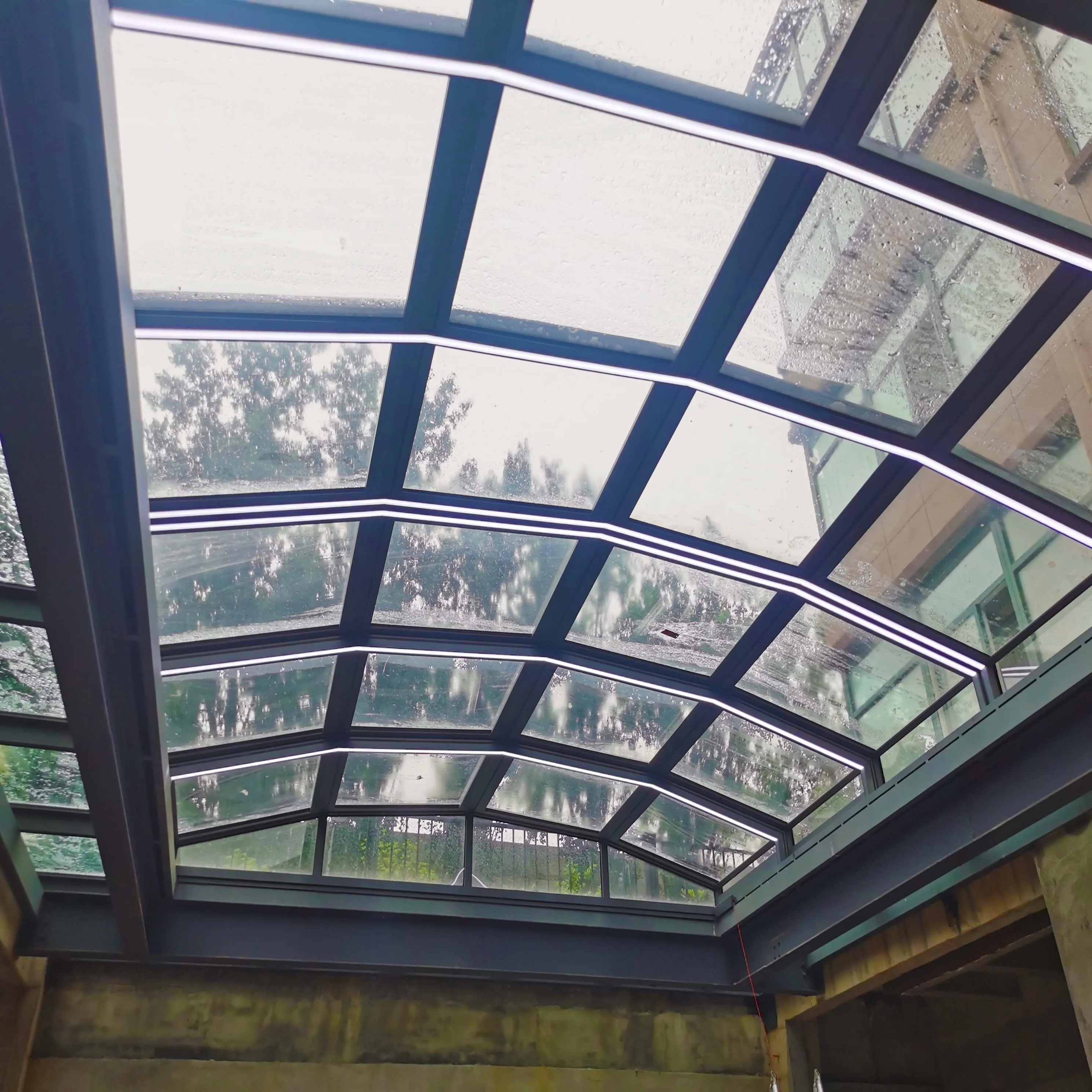 Aluminium alloy profile winter garden and glass house terrace system garden sun room