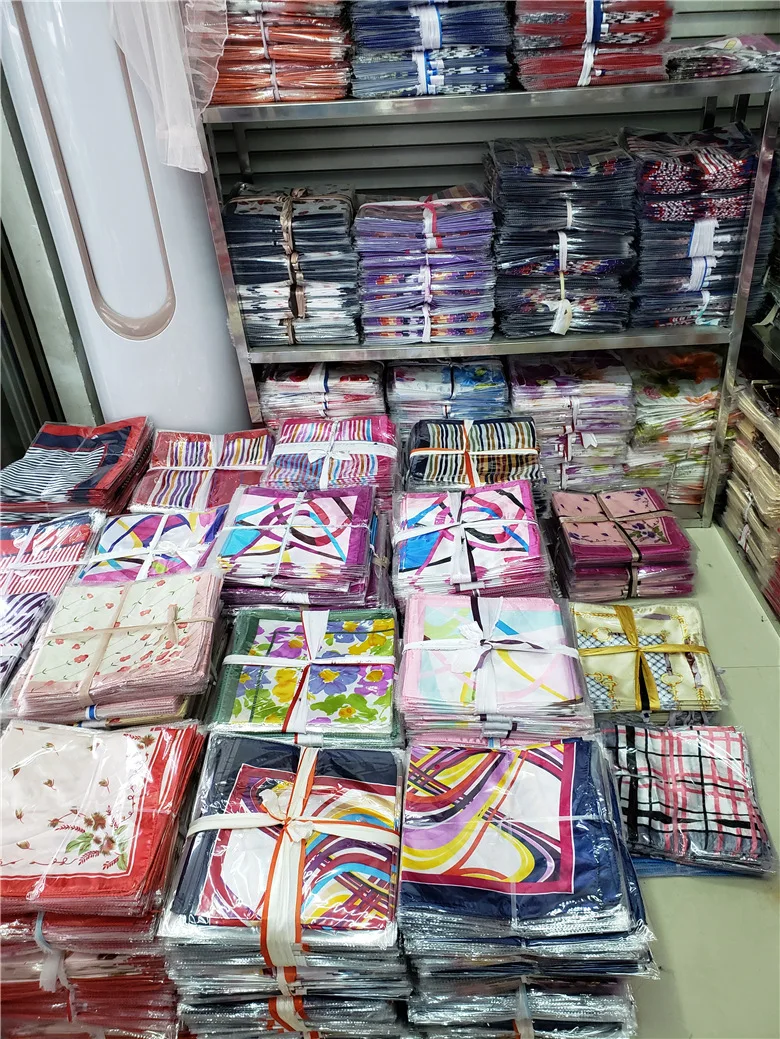 50x50 cm New Arrival Hot Selling Small Square Scarf Silk Satin Custom Handmade Gifts Ladies Korean Small Silk Scarf