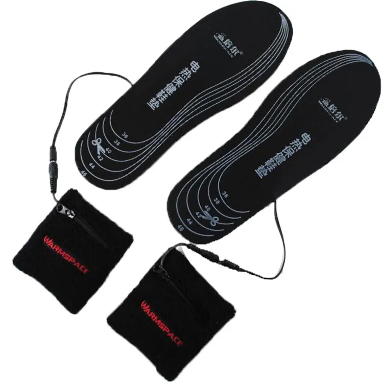 3.7V 2000mAH motorcycle boots USB insoles heated insoles feet warming pad feet warm socks Pad mat heating insoles winter
