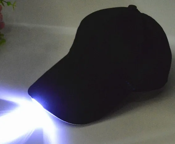 Custom LED hats mountaineering summer luminous fishing light sports baseball caps wholesale