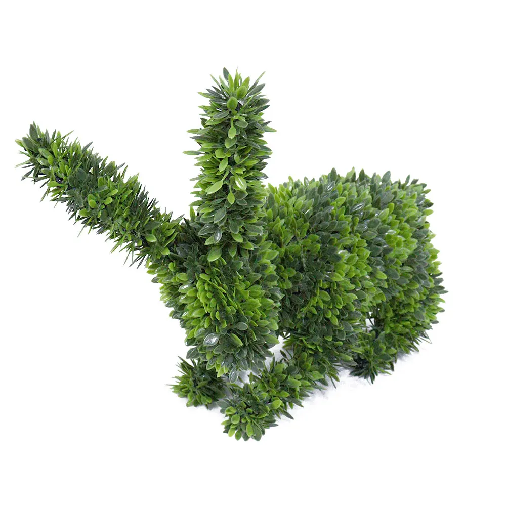 All season Decor Artificial Bunny Boxwood Topiary Wholesale