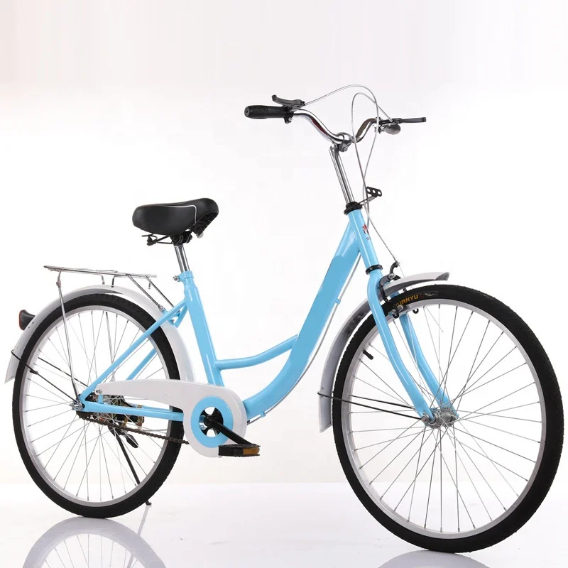 China Green Urban Tour Wheels Rental System Double Seats 26 Inch Variable Speed Cheap Bicycle City Bike Ladies