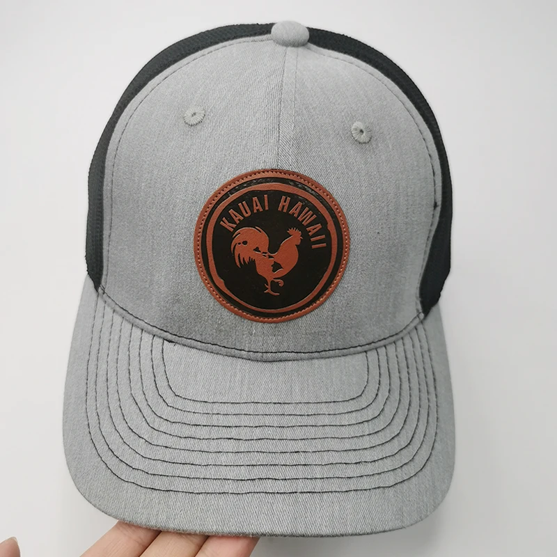 Good Quality Custom Embroidery Patch Printing Under Brim Khaki Trucker Cap with Top Selling