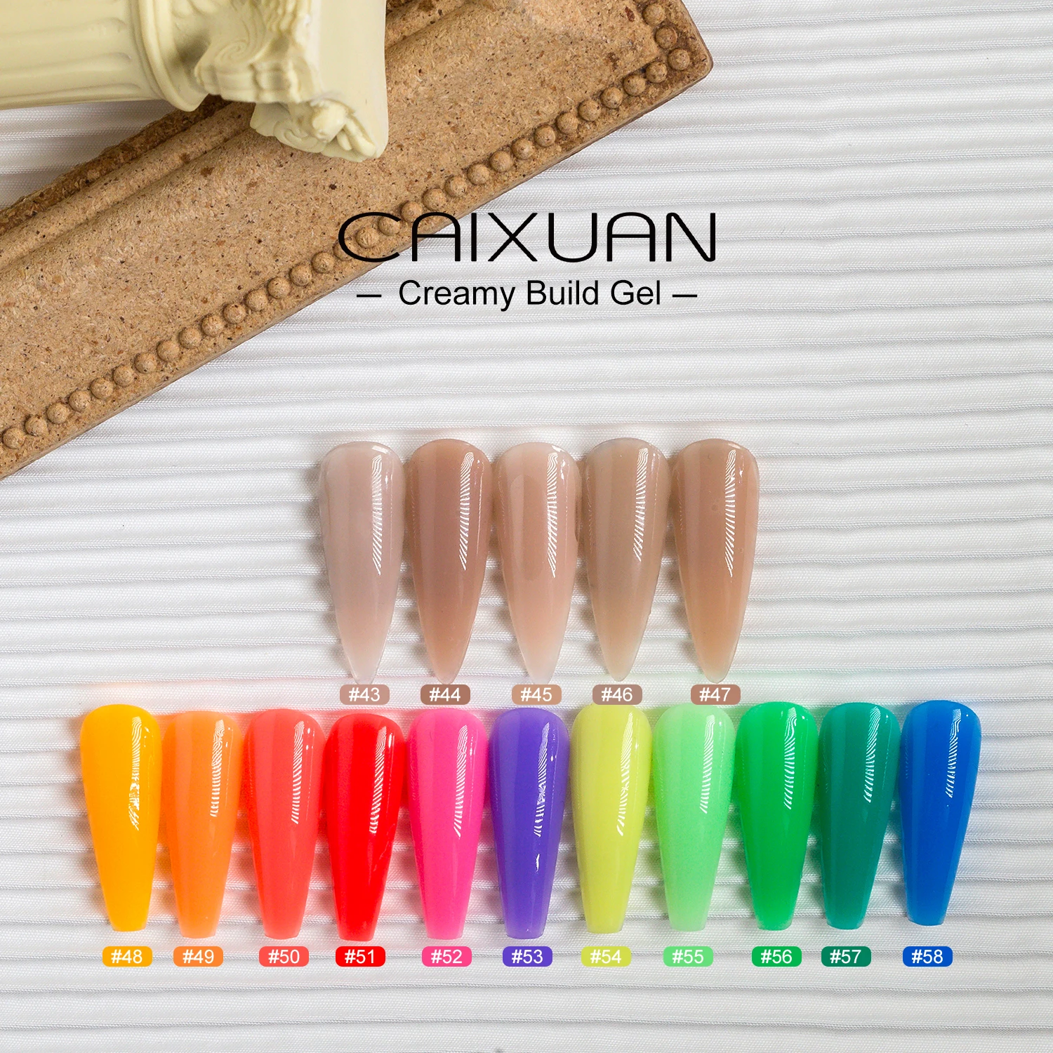 Гель-лак для ногтей, 58 цветов