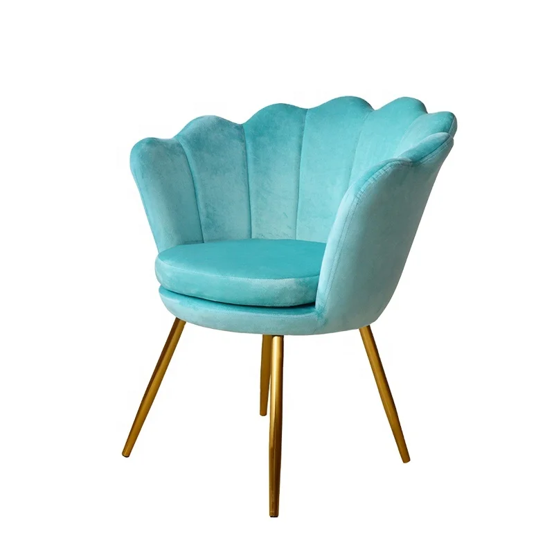 GUYOU funiture modern classic luxury comfortable shell green velvet accent chairs and sofa