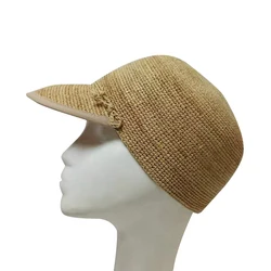Wholesale Summer Holiday Wide Brim Lafite Women Straw Hats Simple Korean Lafite brimmed hat