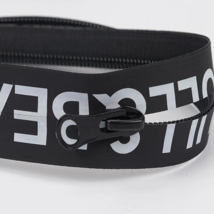 High Quality Custom 5# Pint Logo Waterproof Zipper Open End Close End Custom Design For Garment Clothes Handbags