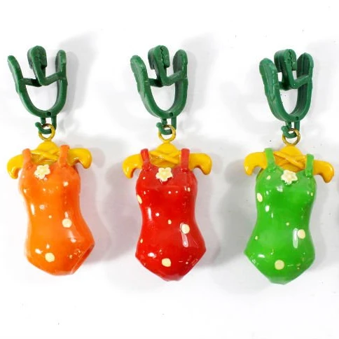 handmade unique decor Christmas Tablecloth Clips S/6 Polyresin