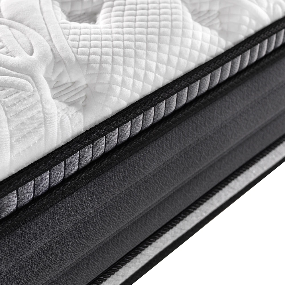 made in china 180*200 Factory custom Pressure Relieving Twin King Size 10 Inch Hybrid Pocket Spring Mattress in a box