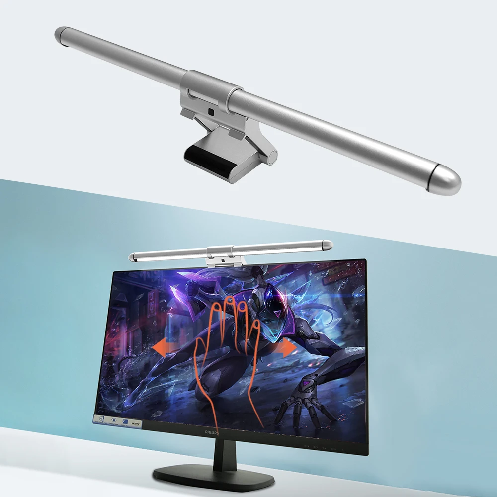 Smart Adjustable Sensor Control Computer Monitor Light with Three Color Settings