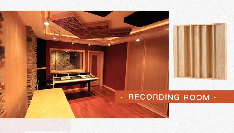 First-Line Brand High Density For Bass Trap Wood Wall Panel Mdf Acoustic Diffuser