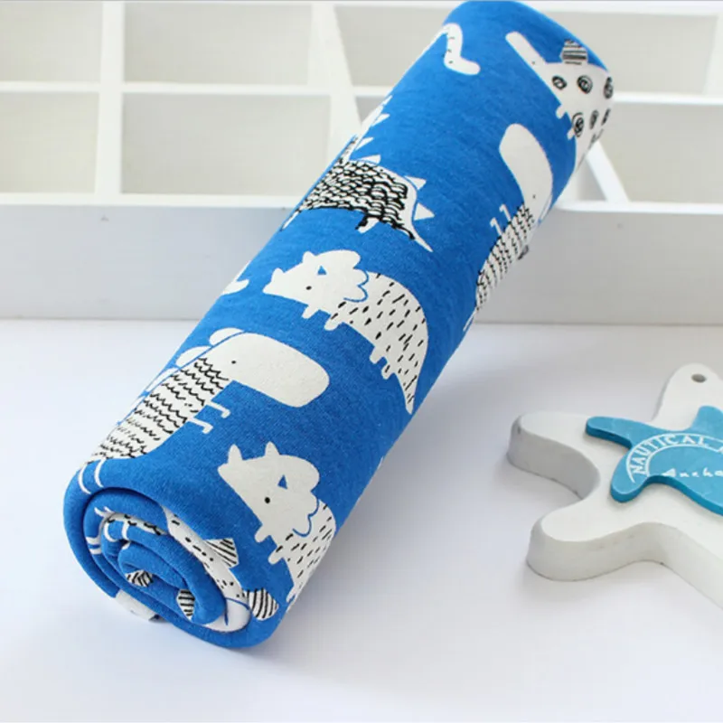 
40S 100% Cotton Knit Interlock Baby Garment Sheet Fabric 