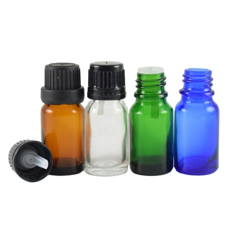 10ml amber glass dropper bottle 10 ml 20ml essential oil bottle with plastic insert dropper plug