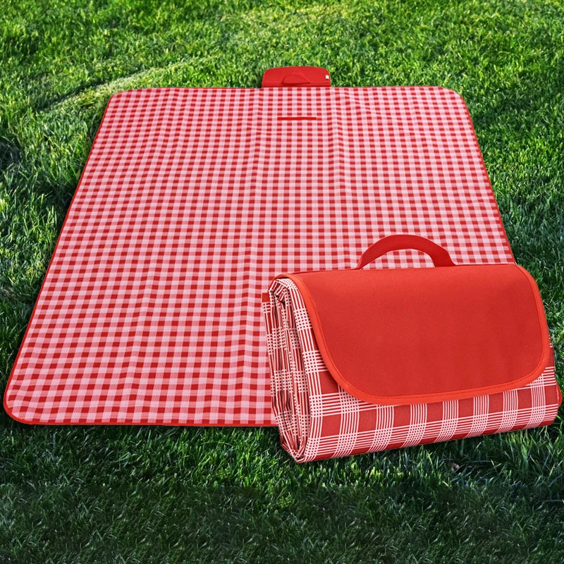Waterproof Moisture-proof Beach Mat Leather Bandage Picnic Blankets Camping Moisture-proof Mat for Outdoor