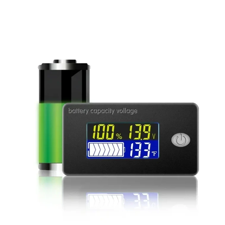 Li-ion Lifepo4 Battery Capacity Indicator 12V 24V 36V 48V 60V 72 Voltmeter Temperature Meter Tester JS-C35