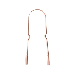 Stainless Steel Metal Tongue Scrapers Reusable oral cleaning tool stainless steel metal copper rose gold tongue scraper
