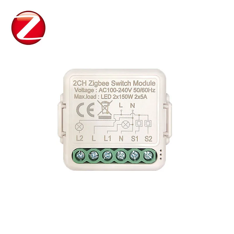 tuya Zigbee smart 1 gang 2 gang 3/4 gang 2 way light switch module work with alexa google home and IFTTT