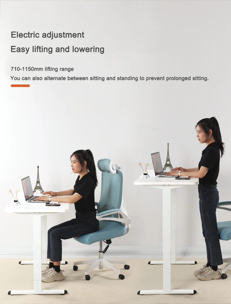 High quality  hand lifting table suitable for working from home with E1 panel