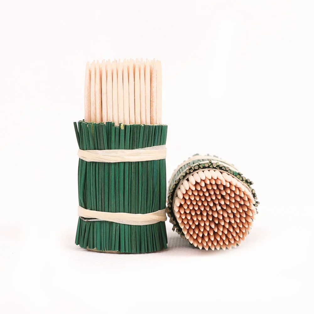 promotional disposable flat end wood toothpicks