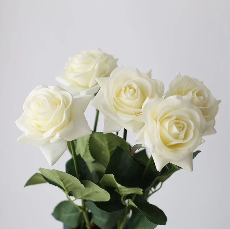 Wholesale valentines day preserved single roses real touch 15cm long stem preserved rose for Indoor Wedding Use