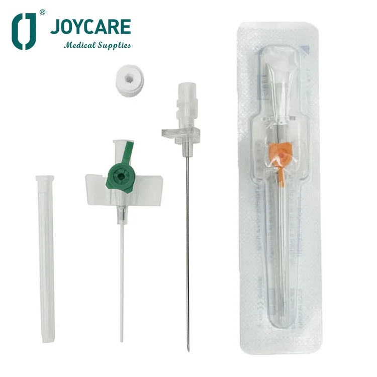 18G-26G 19mm-51mm Disposable Safety Catheter Pen Type Intravenous Injection Port Needles Sterile IV Cannula Catheter with Wings