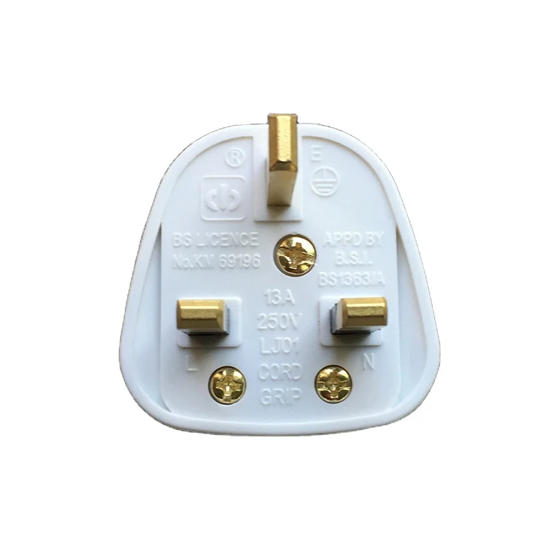 British Standard Power Supply Wiring Plug 13A Ampere BS With Fuse Plug Household Wire Assembly Plug