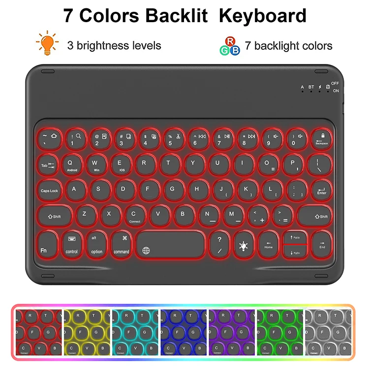 Magnetic Clear Tablet Keyboard Case For iPad Mini 6 Cover 8.3 Inch 2021 With Wireless Backlight Keyboard