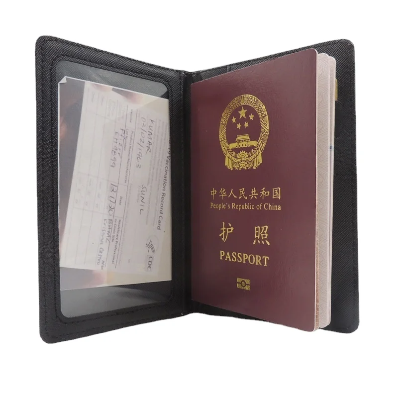 DIY heat printing sublimation passport cover Sublimation Blank RFID breaking passport holders Vaccine card passport holders
