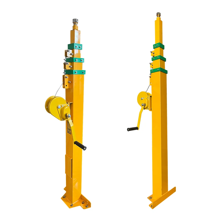 Spot supply of 4-meter high pole with a load capacity of 10-50kg communication pole steel manual telescopic mast light