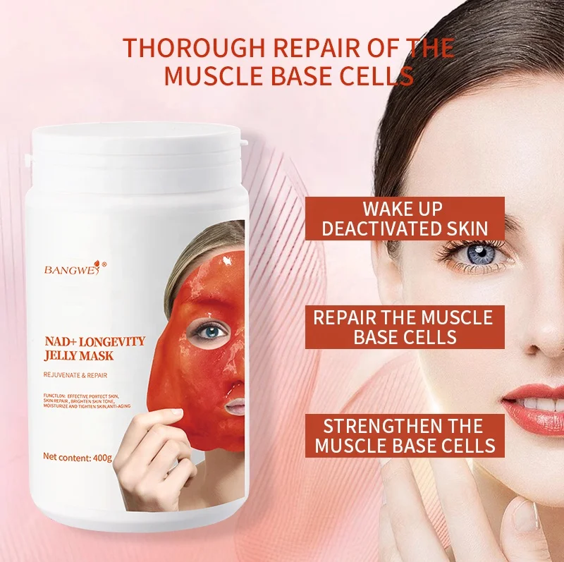 BANGWEI OEM private Label Custom Organic Natural Whitening Jelly Peel Off Face & Body Mask Crystal Facial Jelly Mask Powder